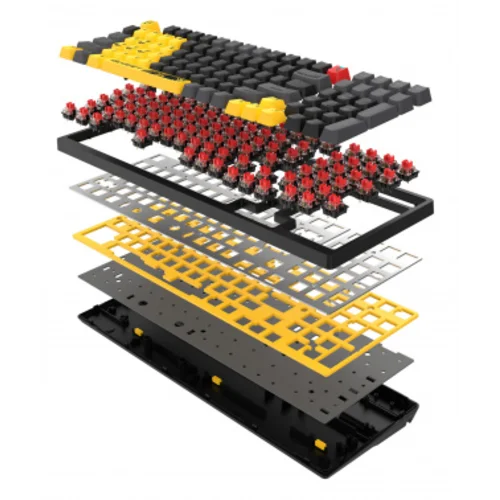 Клавиатура A4Tech Bloody S98 механическая желтый/серый USB for gamer LED (SPORTS LIME)